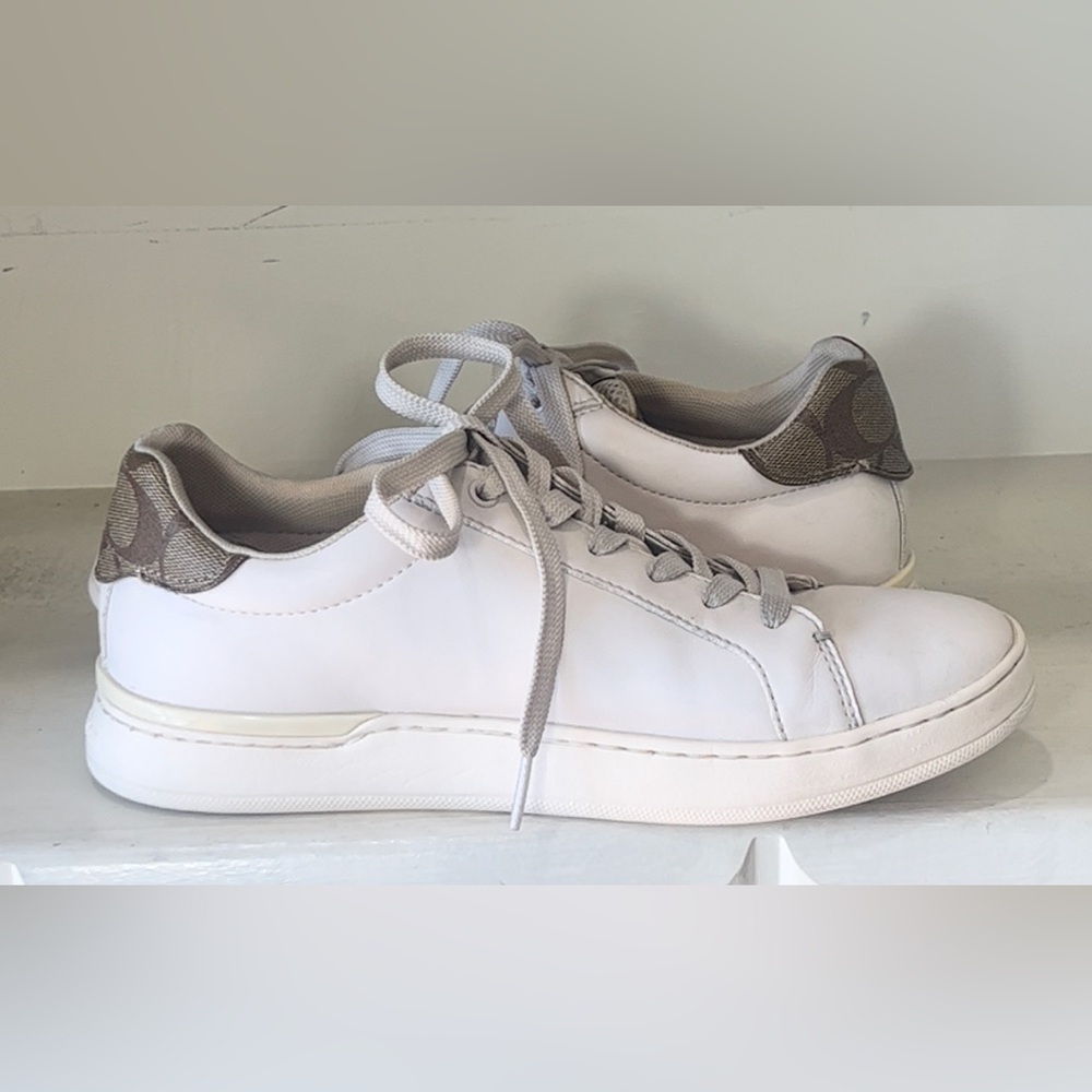 Coach Women’s Clip Leather Low Top Sneakers Size 8 - Picture 8 of 11